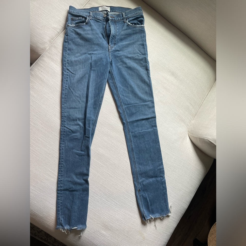 Reformation Split Hem Jeans